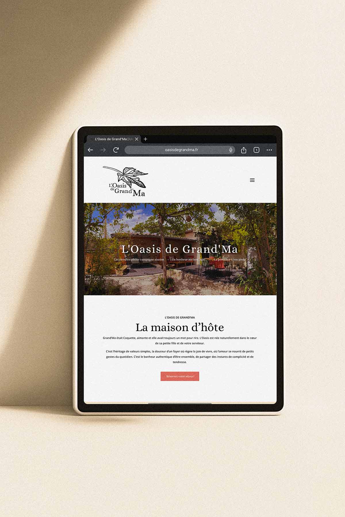 L'Oasis de Grand'Ma identité visuelle