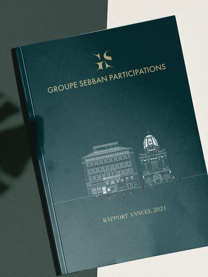 Couverture rapport d'activité 2021 Groupe Sebban